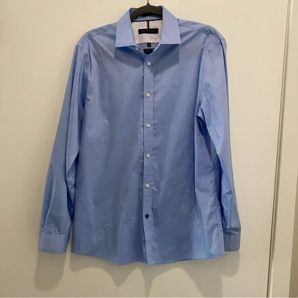 tommy hilfiger slim fit non iron dress shirt Amazon.com: Tommy Hilfiger Men's Dress Shirt Slim Fit Non Iron Solid, Blue, 14.5" Neck 32"-33" Sleeve : Clothing, Shoes & Jewelry